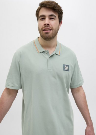 Jack & Jones Hudson Short Sleeve Polo Iceberg Green - Polo-shirts für herren - Polo-Shirts für Herren in großen Größen
