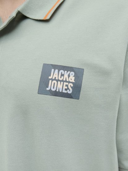 Jack & Jones Hudson Short Sleeve Polo Iceberg Green - Polo-shirts für herren - Polo-Shirts für Herren in großen Größen