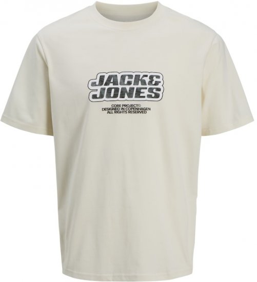 Jack & Jones Lido Core Front Print T-Shirt Yellow - Herren-T-shirts - Herren-T-Shirts in großen Größen