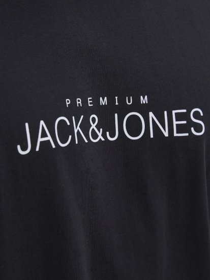 Jack & Jones Lavance Crew Neck T-Shirt Black Beauty - Herren-T-shirts - Herren-T-Shirts in großen Größen