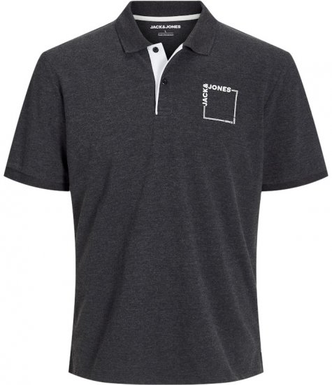Jack & Jones Verner Short Sleeve Polo Black - Polo-shirts für herren - Polo-Shirts für Herren in großen Größen
