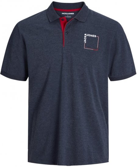 Jack & Jones Verner Short Sleeve Polo Dark Blue - Polo-shirts für herren - Polo-Shirts für Herren in großen Größen