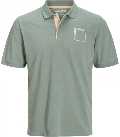 Jack & Jones Verner Short Sleeve Polo Iceberg Green - Polo-shirts für herren - Polo-Shirts für Herren in großen Größen