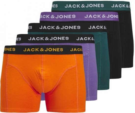 Jack & Jones Ben Solid Trunks 5-Pack Black - Herrenunterwäsche & bademode - Herrenunterwäsche & Bademode in großen Größen