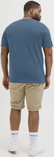 Jack & Jones Hawaii Shape Crew Neck T-Shirt Blue - Herren-T-shirts - Herren-T-Shirts in großen Größen