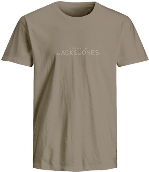 Jack & Jones Lavance Crew Neck T-Shirt Brown - Herren-T-shirts - Herren-T-Shirts in großen Größen