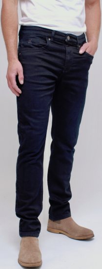 Kam Jeans Jacob Knitted Denim Reg Fit Jeans Blue-Black - Herren-jeans & -hosen - Herren-Jeans & -Hosen in großen Größen