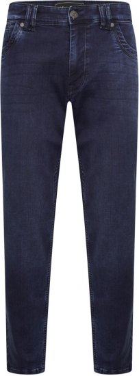 Kam Jeans Jacob Knitted Denim Reg Fit Jeans Blue-Black - Herren-jeans & -hosen - Herren-Jeans & -Hosen in großen Größen