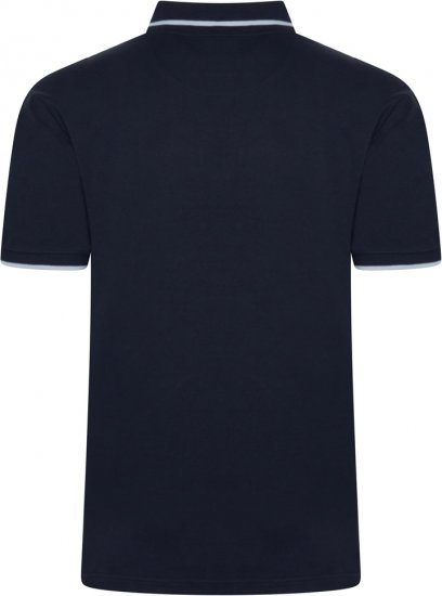 Kam Jeans 5518 Smart Mini Geo-Print Polo Navy - Polo-shirts für herren - Polo-Shirts für Herren in großen Größen
