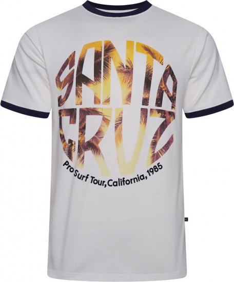 Kam Jeans 5767 Santa Cruz T-Shirt Snow White - Herren-T-shirts - Herren-T-Shirts in großen Größen