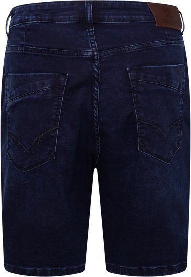 Kam Jeans Pepe Knitted Denim Shorts Mid Wash Blue - Herrenshorts - Herrenshorts in großen Größen