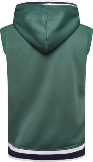 Kam Jeans TS005 Retro Tracky Set (Shorts/Sleeveless Hoodie) Racing Green - Trainingsanzüge - Trainingsanzüge/Jogginganzüge herren große größen