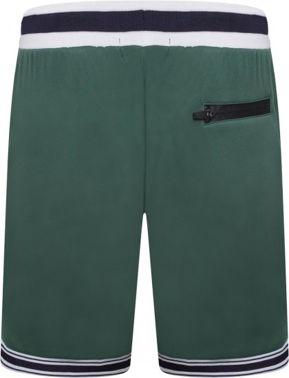 Kam Jeans TS005 Retro Tracky Set (Shorts/Sleeveless Hoodie) Racing Green - Trainingsanzüge - Trainingsanzüge/Jogginganzüge herren große größen