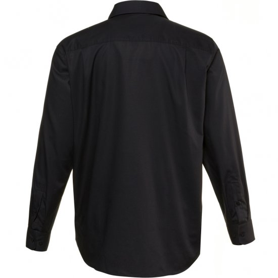 JP1880 Shirt Business Modern Fit Long Sleeve Non-Iron Black TALL - HERRENBEKLEIDUNG MT-6XLT - Langgrößen für Herren