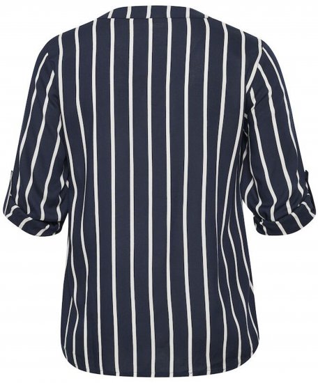 Kaffe Curve Sida Bluse Midnight/Kreide Gestreift - Blusen & Tuniken - 