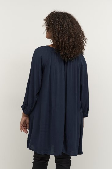 Kaffe Curve Ami 3/4-Arm Tunika Mitternachtsmarine - T-Shirts - 