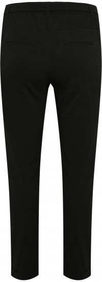 Kaffe Curve Jia Hose mit Gürtel Tiefschwarz - Jeans & Hosen in Großen Größen – Plus Size Damenmode - 