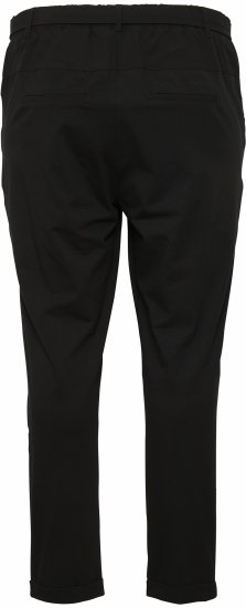 Kaffe Curve Jia Hose mit Gürtel Tiefschwarz - Jeans & Hosen in Großen Größen – Plus Size Damenmode - 
