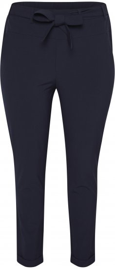 Kaffe Curve Jia Hose mit Gürtel Mitternachtsmarine - Jeans & Hosen in Großen Größen – Plus Size Damenmode - 