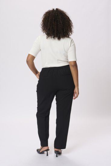 Kaffe Curve Sakira Lange Hose Tiefschwarz - Jeans & Hosen in Großen Größen – Plus Size Damenmode - 