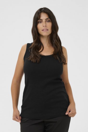Kaffe Curve Carina Tanktop Tiefschwarz - T-Shirts - 