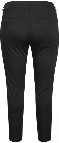 Kaffe Curve Leana Chino 7/8-Hose Tiefschwarz - Jeans & Hosen in Großen Größen – Plus Size Damenmode - 