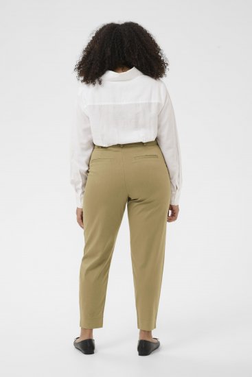Kaffe Curve Leana Chino 7/8-Hose Versteinerte Eiche - Jeans & Hosen in Großen Größen – Plus Size Damenmode - 