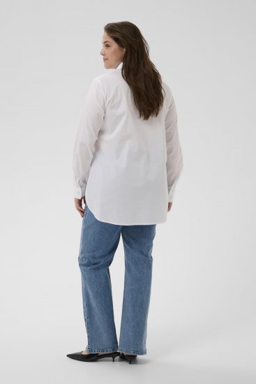 Kaffe Curve Laina Shirt Optical White - Hemdblusen - 