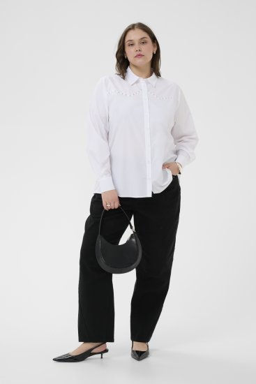 Kaffe Curve Janni Shirt Optical White - Hemdblusen - 