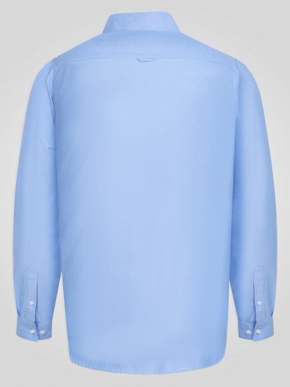 D555 Richard Langarm Oxford-Hemd TALL Hellblau - TALL hemden - 