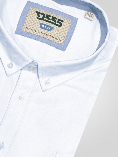 D555 Richard Langarm Oxford-Hemd TALL Weiß - TALL hemden - 