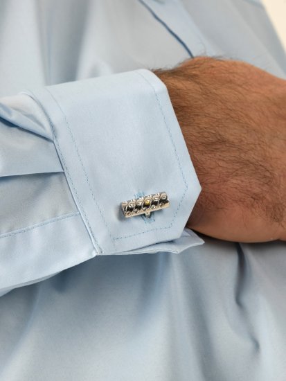 D555 Oliver Fleckenabweisendes Bügelfreies Stretch-Langarmhemd Hellblau - Herrenhemden - Herrenhemden in großen Größen