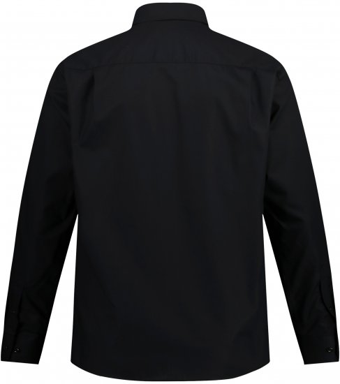 JP1880 Comfort Fit with Chest Pocket Shirt TALL Black - TALL hemden - 