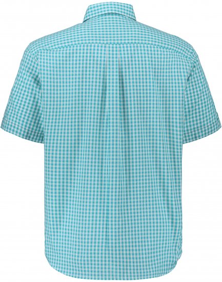 JP1880 Shirt Traditional Short Sleeve Turquoise - Herrenhemden - Herrenhemden in großen Größen