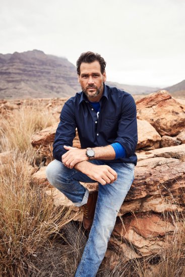 JP1880 Shirt Long Sleeve Modern Fit Navy Blue TALL - HERRENBEKLEIDUNG MT-6XLT - Langgrößen für Herren