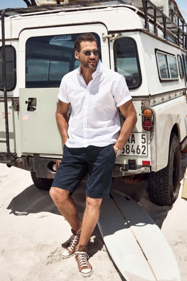 JP1880 Business Modern Fit Short Sleeve Shirt TALL Off-White - TALL hemden - 