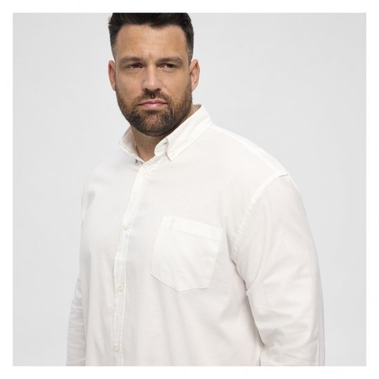 North Latitude Oxford Shirt White - Herrenhemden - Herrenhemden in großen Größen