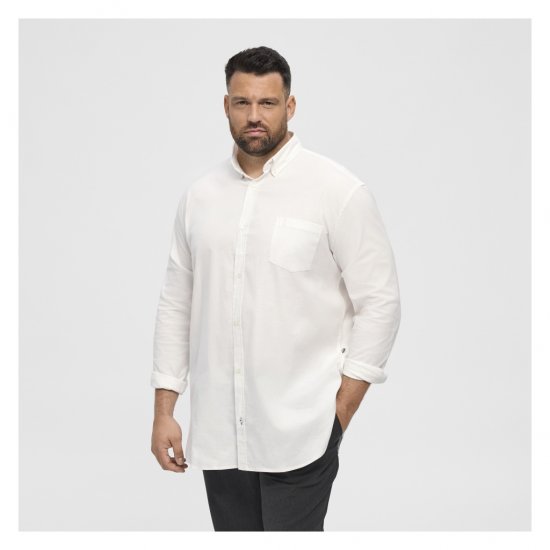 North Latitude Oxford Shirt White - Herrenhemden - Herrenhemden in großen Größen