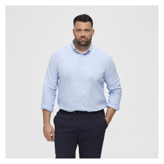 North Latitude Oxford Shirt Light Blue - Herrenhemden - Herrenhemden in großen Größen