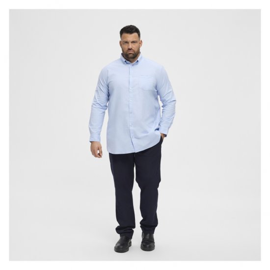 North Latitude Oxford Shirt Light Blue - Herrenhemden - Herrenhemden in großen Größen