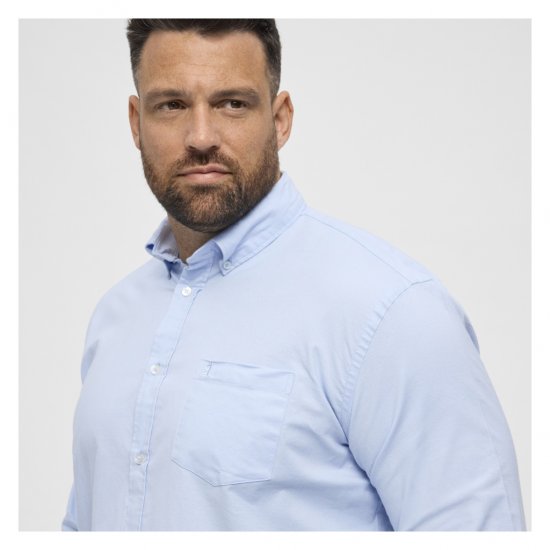 North Latitude Oxford Shirt Light Blue - Herrenhemden - Herrenhemden in großen Größen