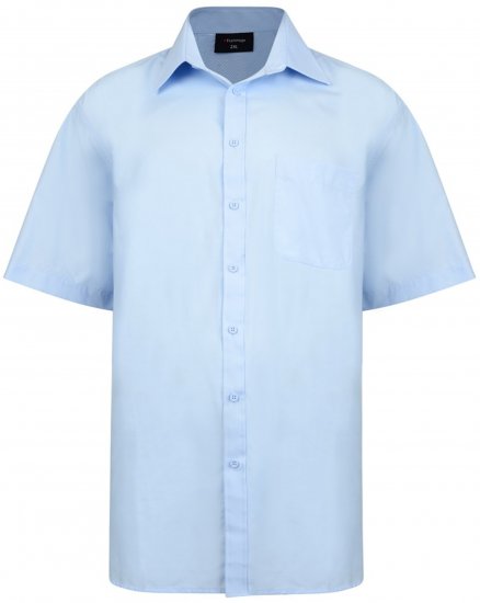 Espionage SH147 Shirt Short Sleeve Blue - Herrenhemden - Herrenhemden in großen Größen