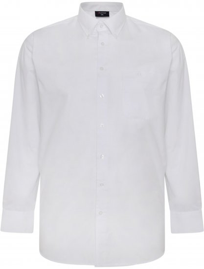 Espionage SH150 Long Sleeve Shirt White - Herrenhemden - Herrenhemden in großen Größen