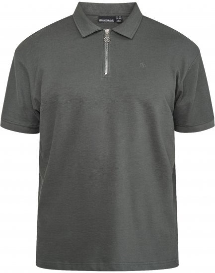 North Latitude 61347 Poloshirt mit Reißverschluss Dunkelgrün - Polo-shirts für herren - Polo-Shirts für Herren in großen Größen