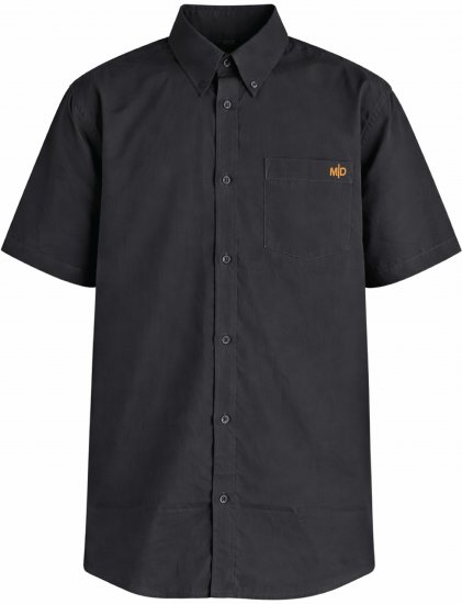Motley Denim Zagreb Kurzarmhemd Anthrazit - Herrenhemden - Herrenhemden in großen Größen
