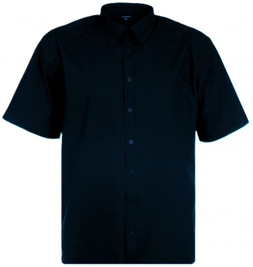Espionage SH149 Plain Short Sleeve Shirt Navy - Kurzarmhemden - Herren Kurzarmhemden Große Größen