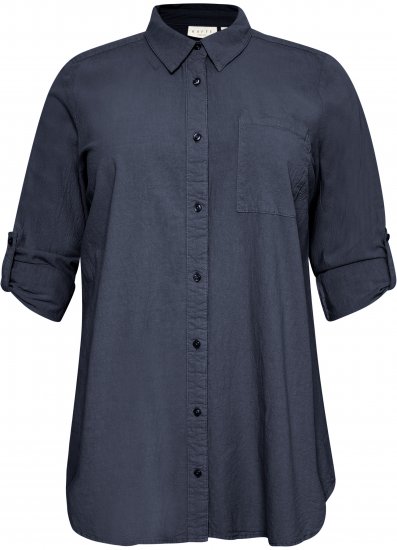 Kaffe Curve Nana Hemd-Tunika Midnight Marine - Blusen & Tuniken - 