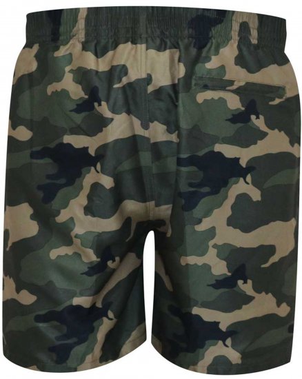D555 Kody Camo Printed Swimshorts Khaki - Schwimmshorts - Herren-Badeshorts in Übergröße