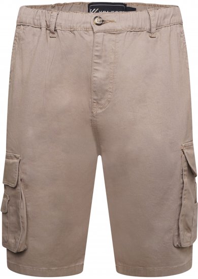 Kam Jeans 3404 Cargo Shorts Beige - Herrenshorts - Herrenshorts in großen Größen
