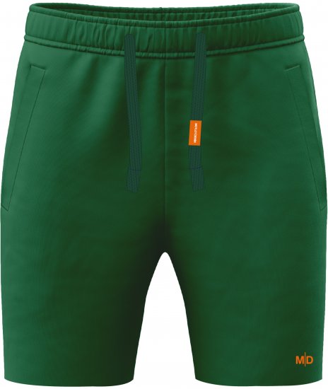 Motley Denim Paris Sweatshorts Racing Green - Jogginghosen für herren - Jogginghosen für Herren in großen Größen